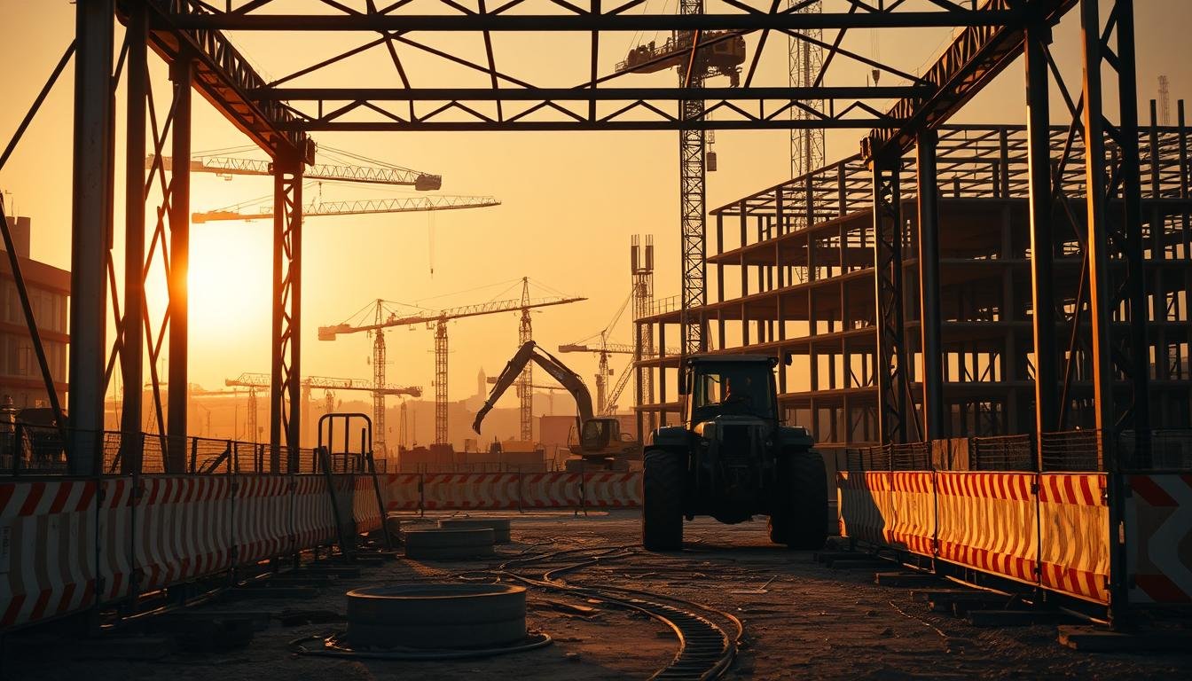 Estrutura temporária para obras com tráfego de máquinas